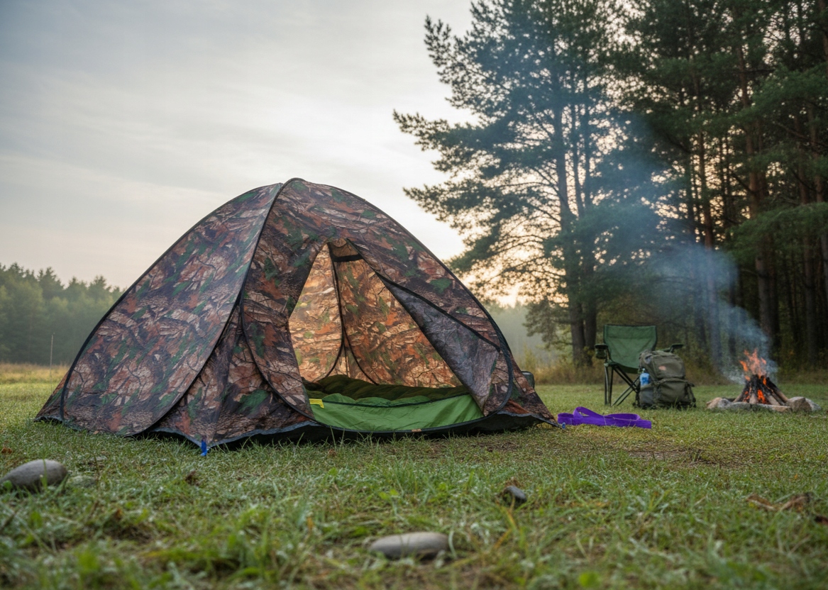 Palapinė - savaime išsiskleidžianti. Vasara-Žiema 200-200-180 cm.