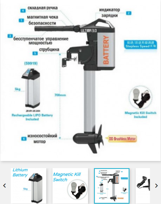 Elektrinis valties variklis Haswing PULSAR 3.0 HP