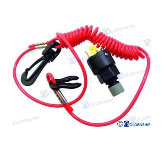 Variklio išjungimo mygtukas KILL SWITCH W/COIL LANYARD
