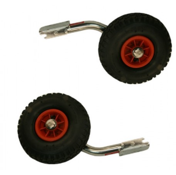 Ratukai valties transportavimui, nerūdijančio plieno