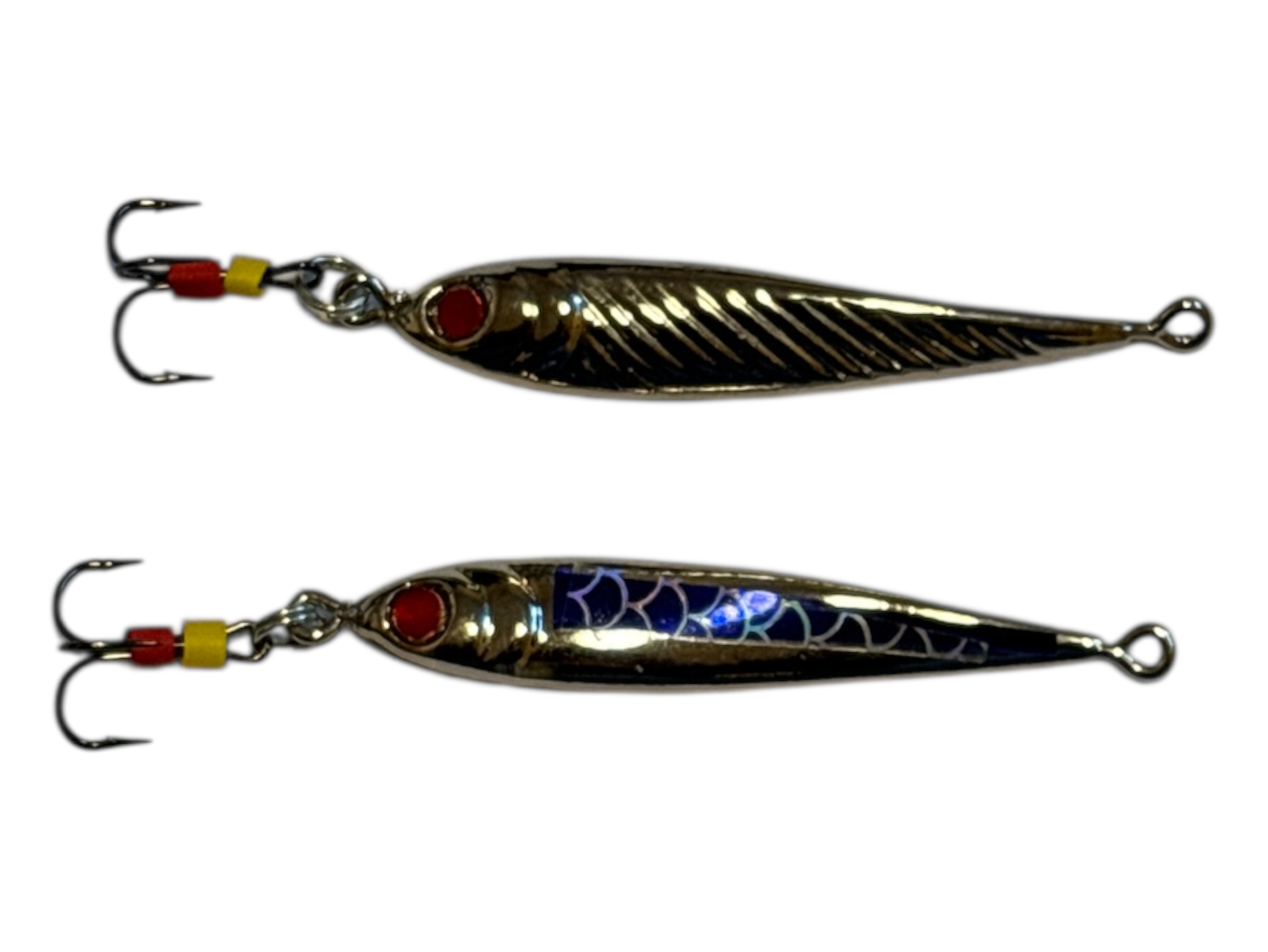 Žieminė blizgė 5cm.-6.4g. balta-varis/ 35